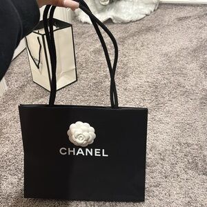 Chanel Gift Bag & Rose Flower